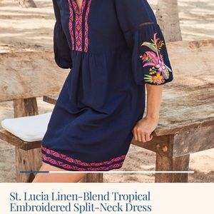 New with tags, Tommy Bahama embroidered shift dress